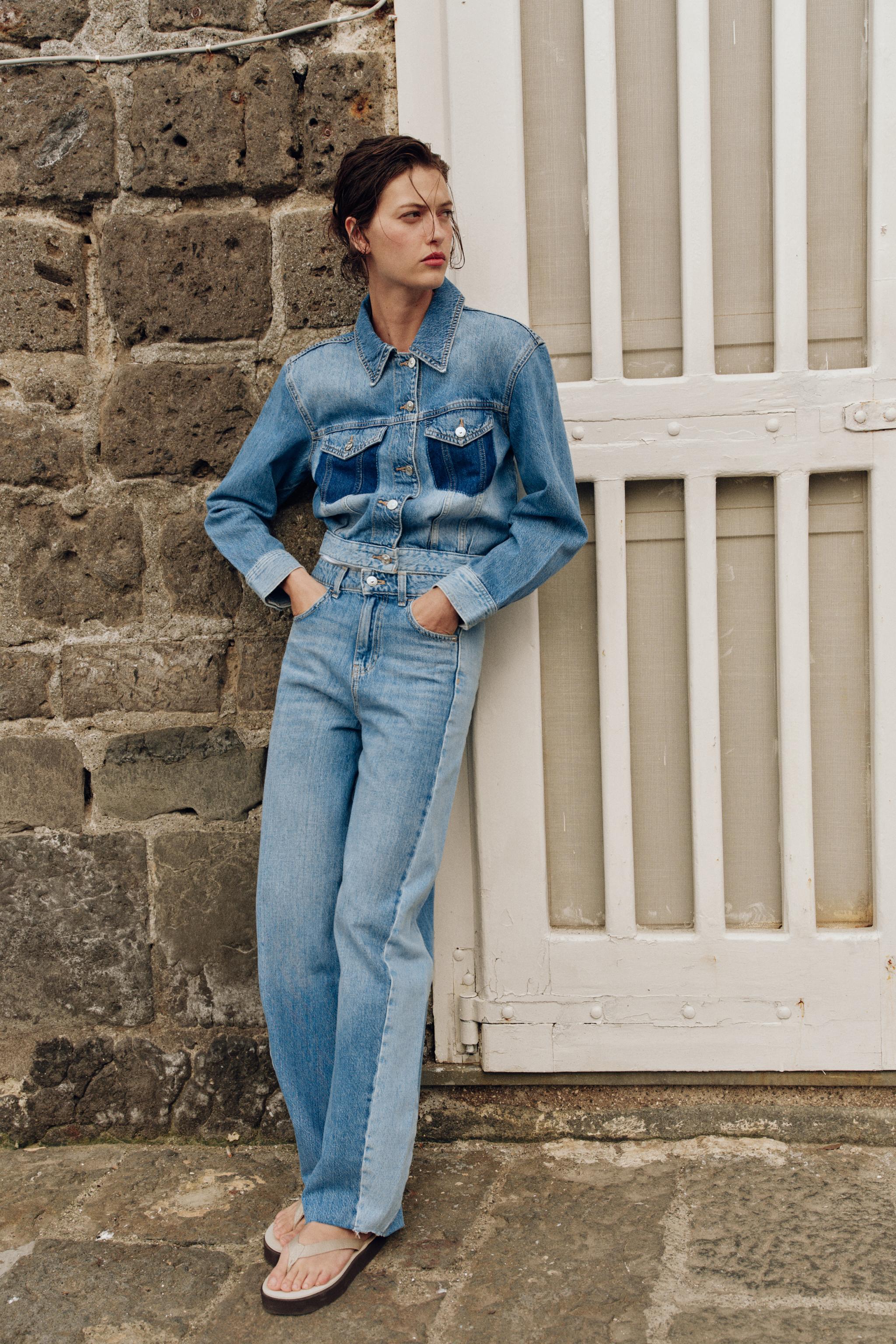 BLOUSAON Z1975 COURT EN DENIM ASSOCIÉ
